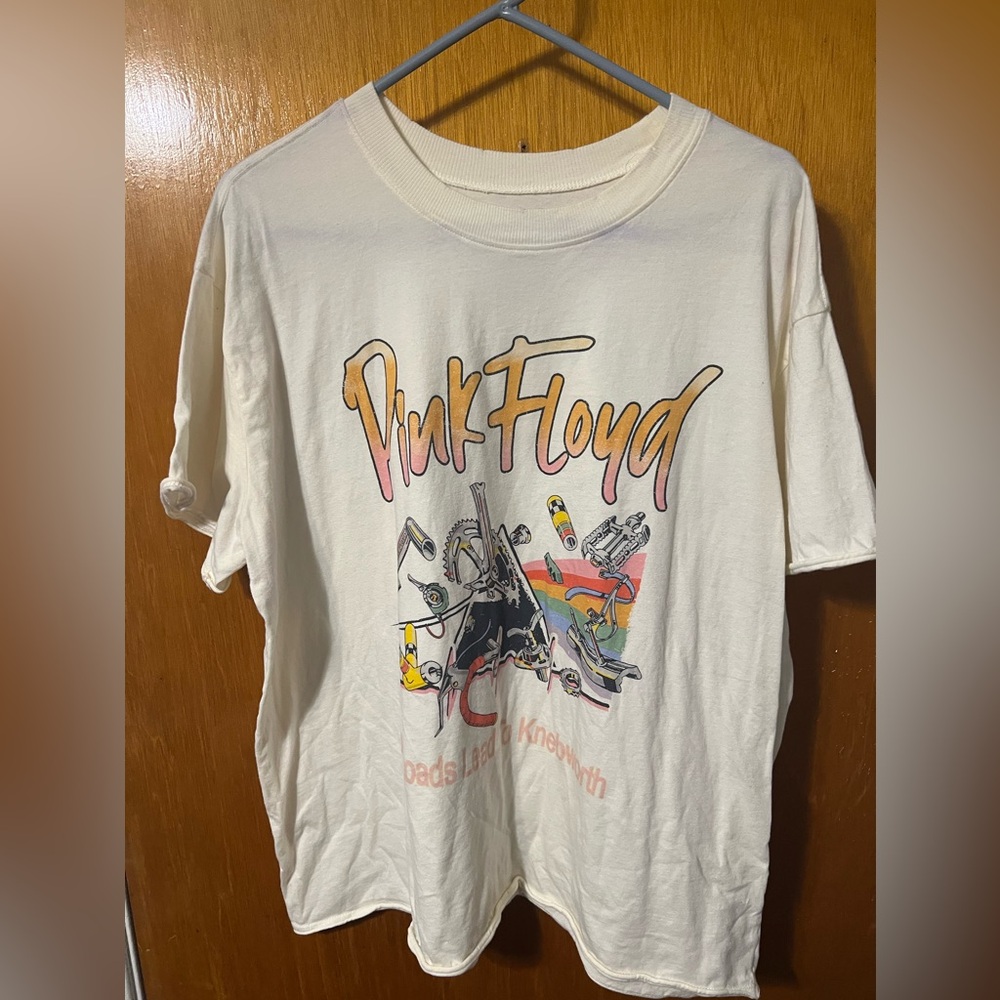 PINK FLOYD All Roads Lead To Knebworth Off White T-Shirt